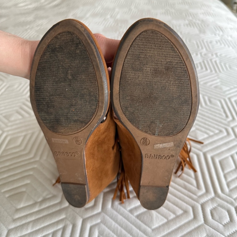 Y2K Fringe Wedge Sandals - Picture 6 of 6